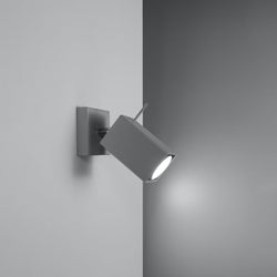 Applique Directionnelle Carré LED gris