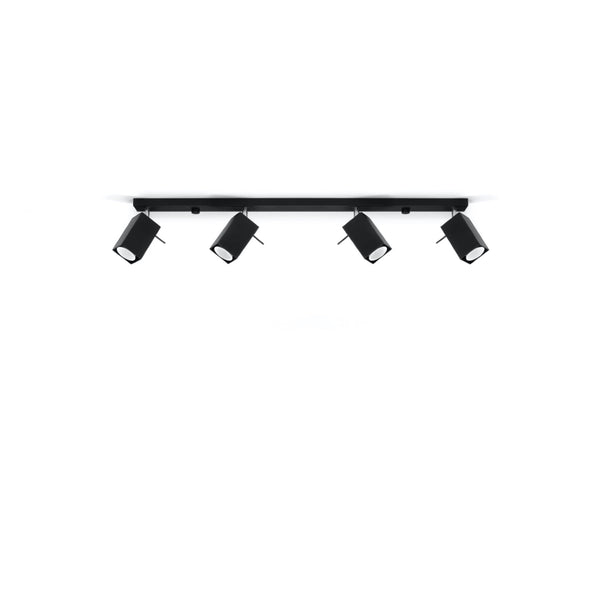 Plafonnier Directionnelle Carré 4L noir