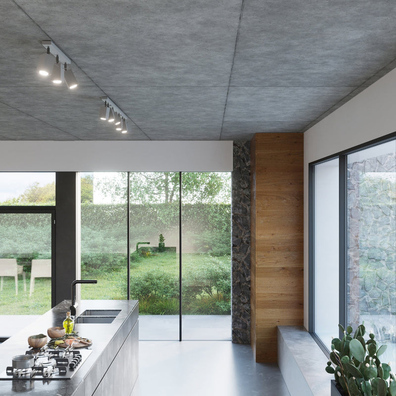 [EXP] Plafonnier Directionnelle Carré 4L gris