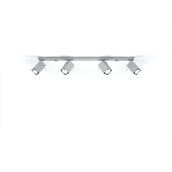 [EXP] Plafonnier Directionnelle Carré 4L gris