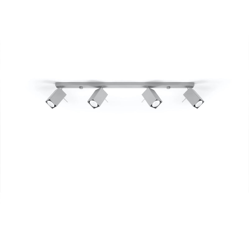 [EXP] Plafonnier Directionnelle Carré 4L gris