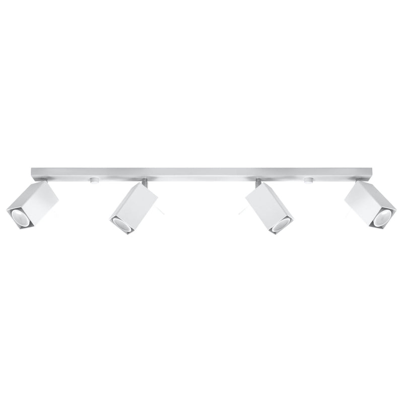 Plafonnier Directionnelle Carré 4L blanc