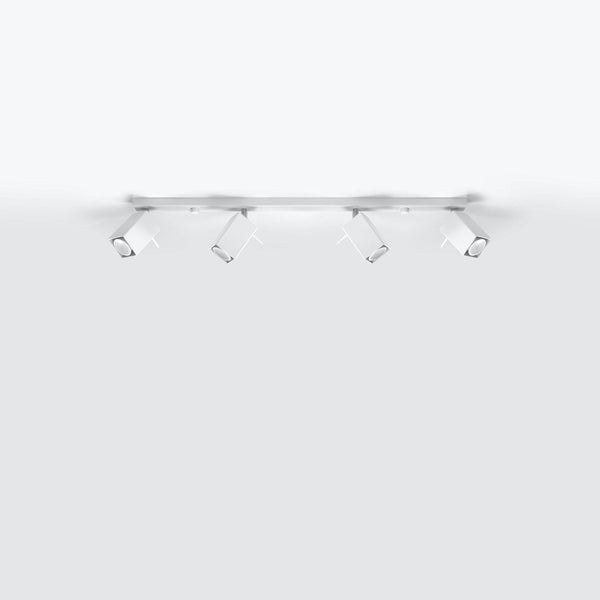 Plafonnier Directionnelle Carré 4L blanc