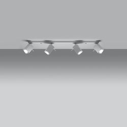 Plafonnier Directionnelle Carré 4L blanc