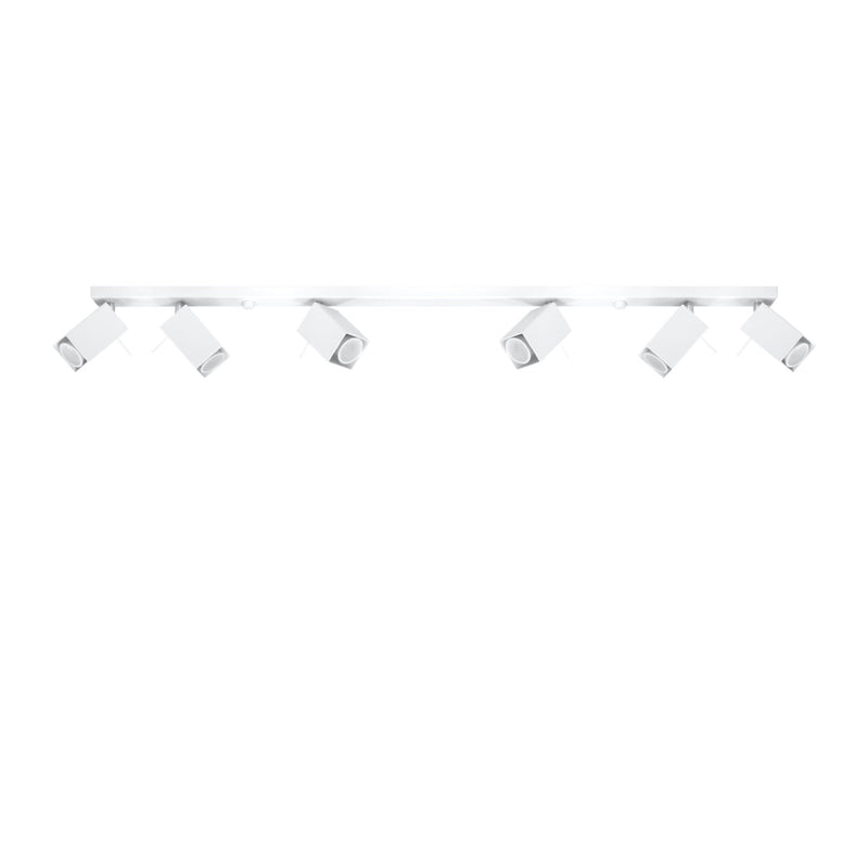 Plafonnier Directionnelle Carré 6L blanc