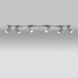 Plafonnier Directionnelle Carré 6L blanc