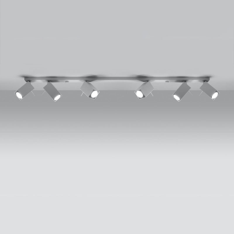 Plafonnier Directionnelle Carré 6L blanc