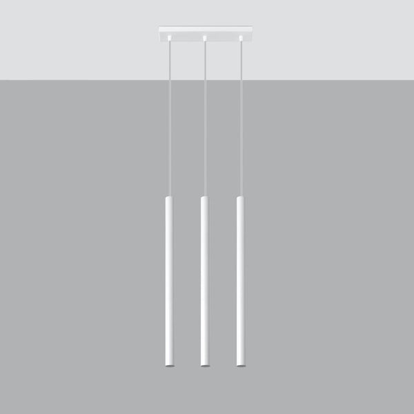 Lampe pendante Halo 3 blanc