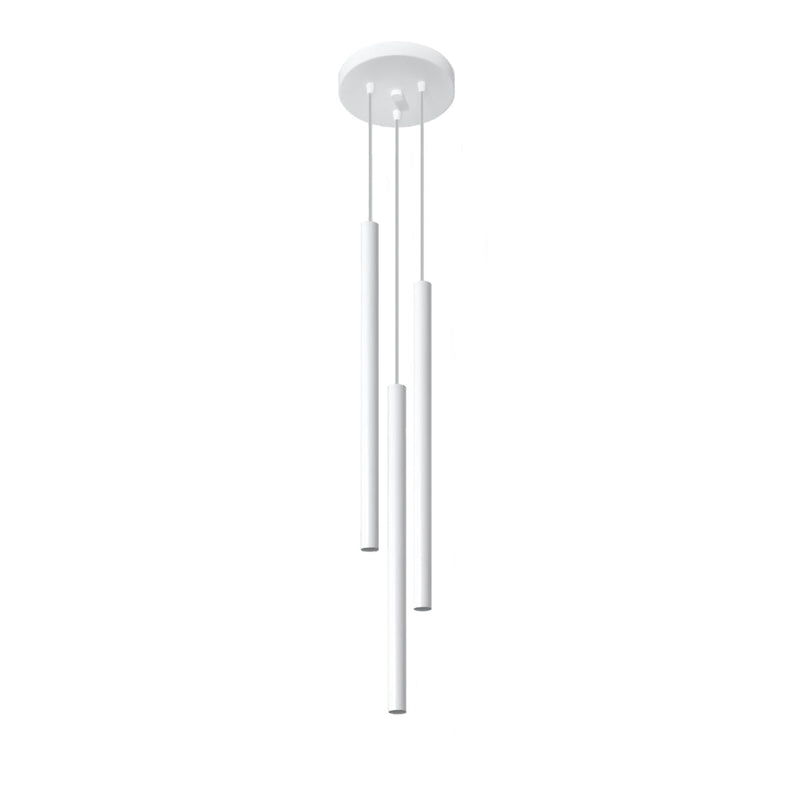 Lampe pendante Halo 3P blanc