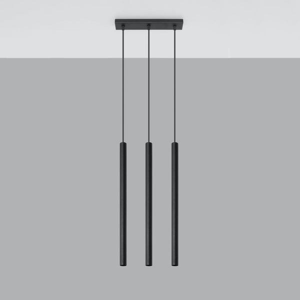 Lampe pendante Halo 3 noir