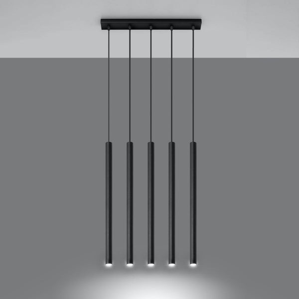 Lampe pendante Halo 5 noir