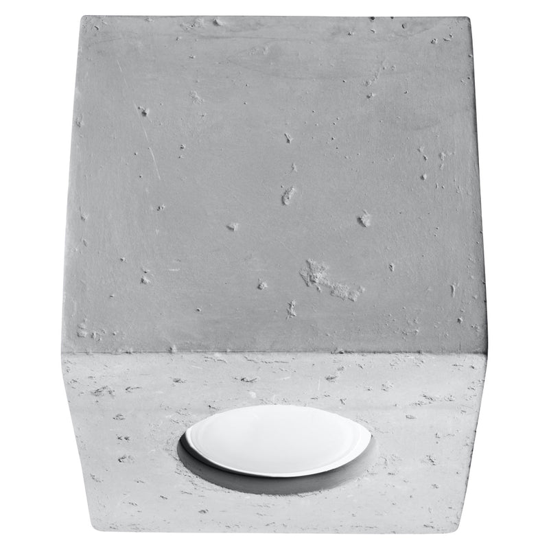 Plafonnier Cube LED en béton