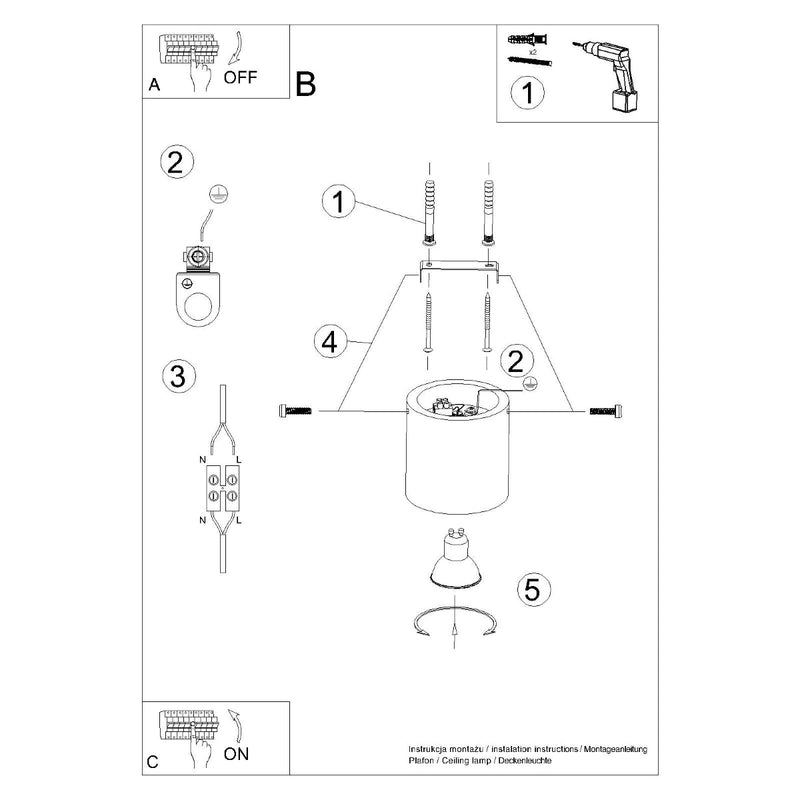 Plafonnier Cylindre LED bois naturel
