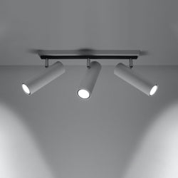 Plafonnier Tube Ajustable 3 blanc