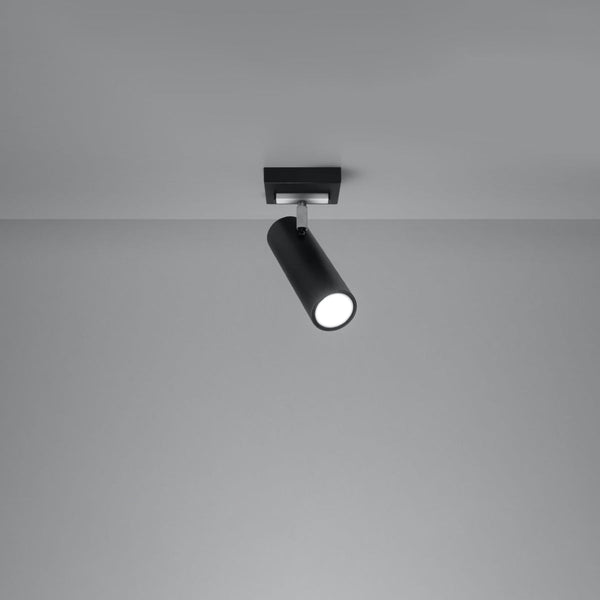 Plafonnier Tube Ajustable 1 noir
