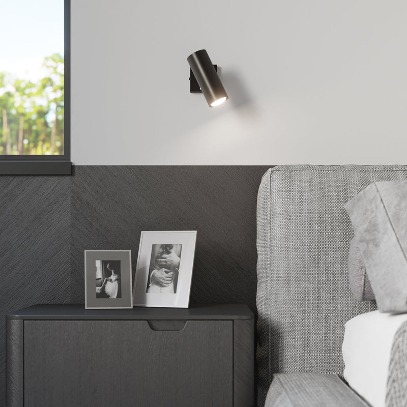 Plafonnier Tube Ajustable 3 noir