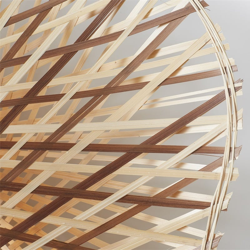 Plafonnier Madura Bambou Naturel et Brun 60 cm