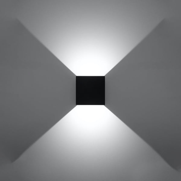 Applique Carré noir LED IP54