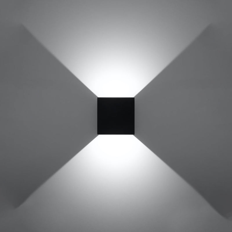 Applique Carré noir LED IP54