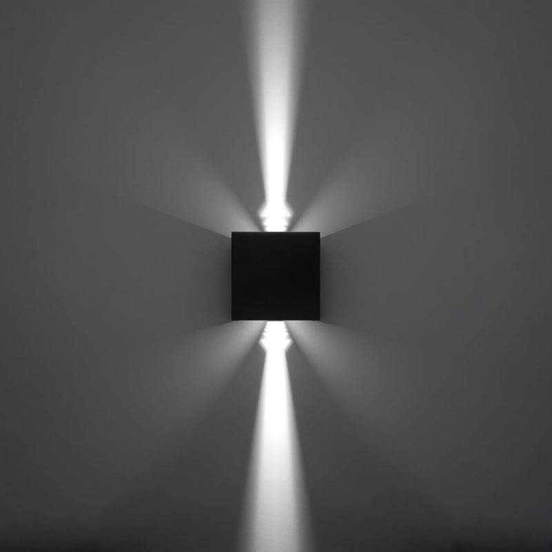 Applique Carré noir LED IP54