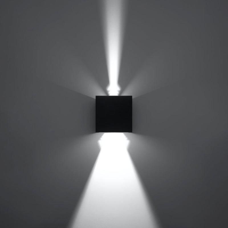 Applique Carré noir LED IP54