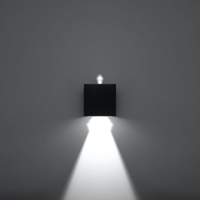 Applique Carré noir LED IP54