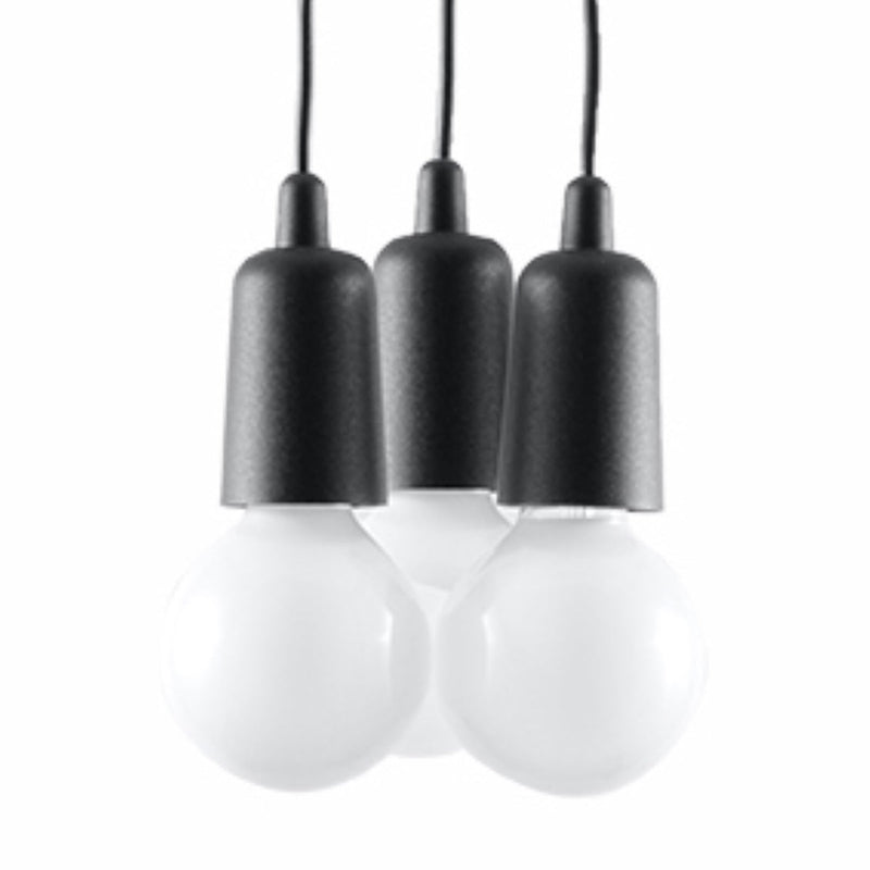 Lampe pendante Ligne Pure 3 noir