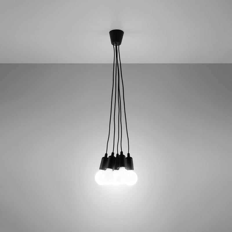 Lampe pendante Ligne Pure 5 noir