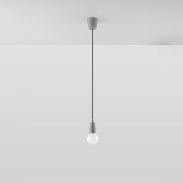 Lampe suspendue Ligne Pure 1 gris