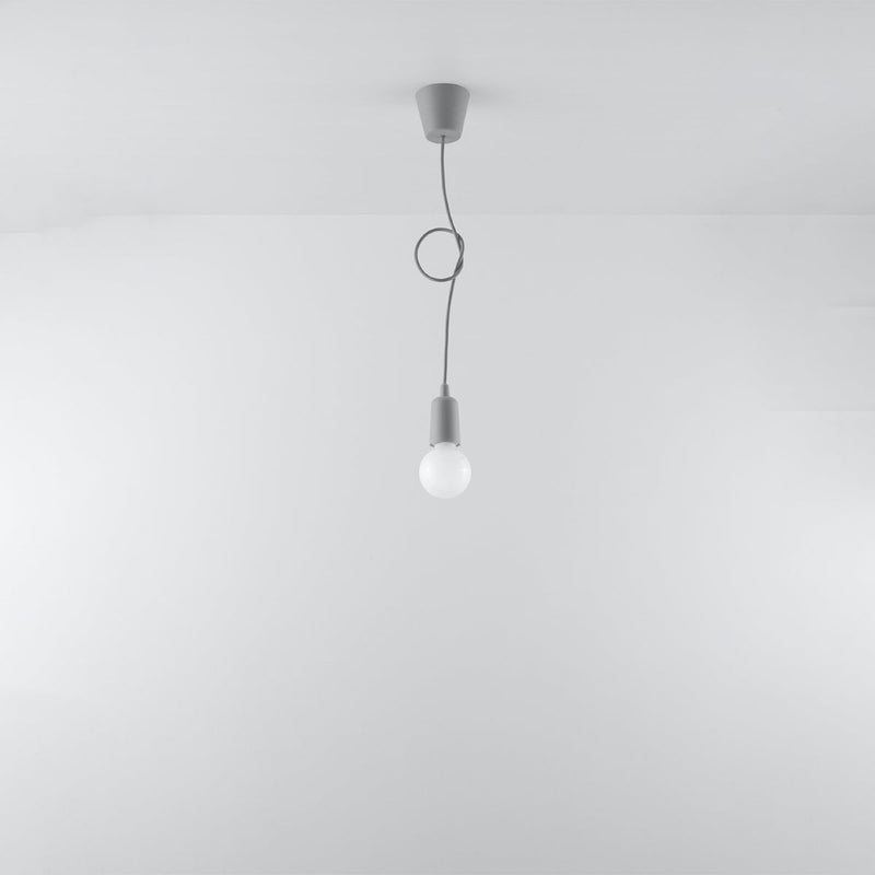 Lampe suspendue Ligne Pure 1 gris