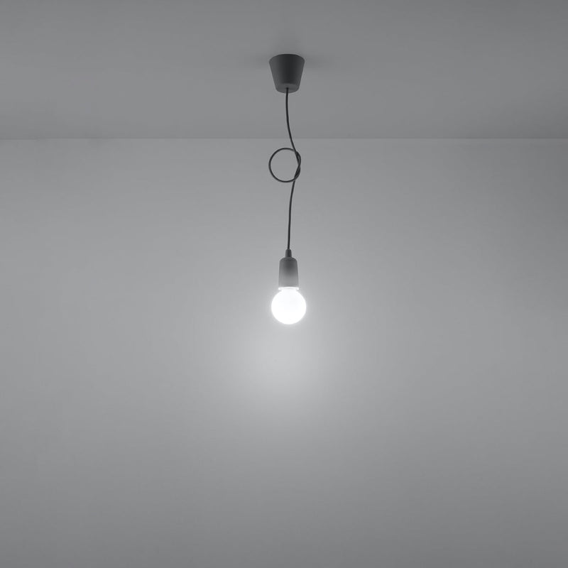 Lampe suspendue Ligne Pure 1 gris
