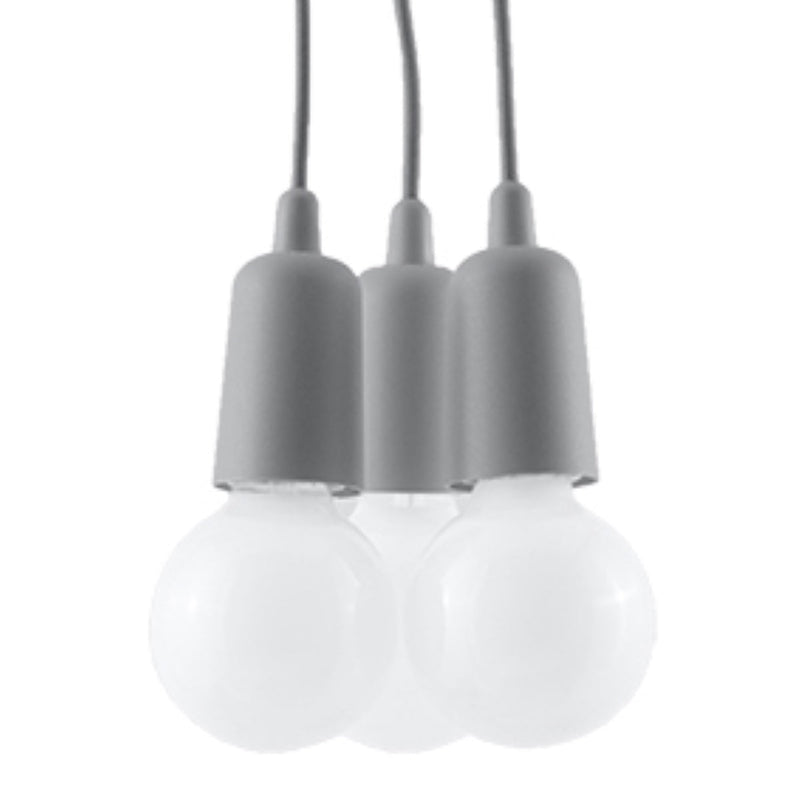 Lampe pendante Ligne Pure 3 gris