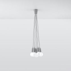 Lampe suspendue Ligne Pure 5 gris