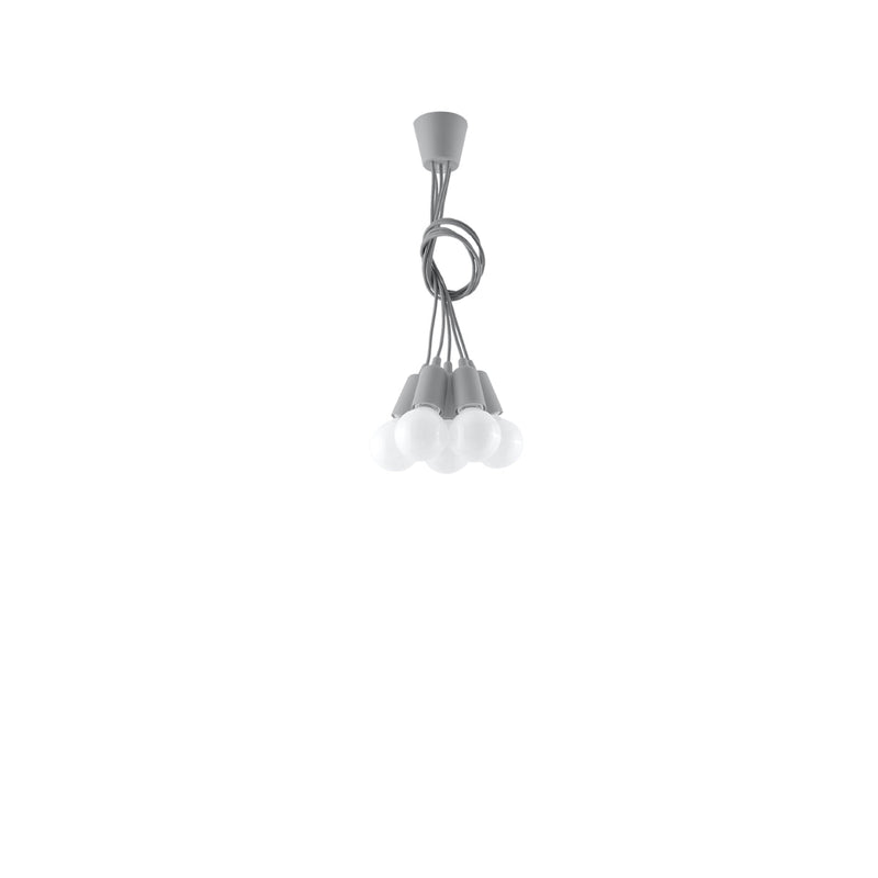 Lampe suspendue Ligne Pure 5 gris
