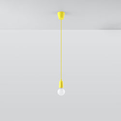 Lampe pendante Ligne Pure 1 jaune