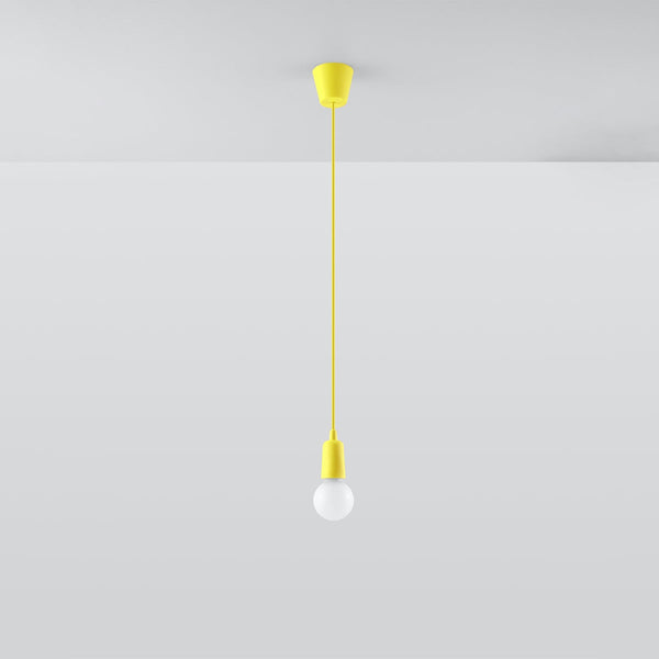 Lampe pendante Ligne Pure 1 jaune