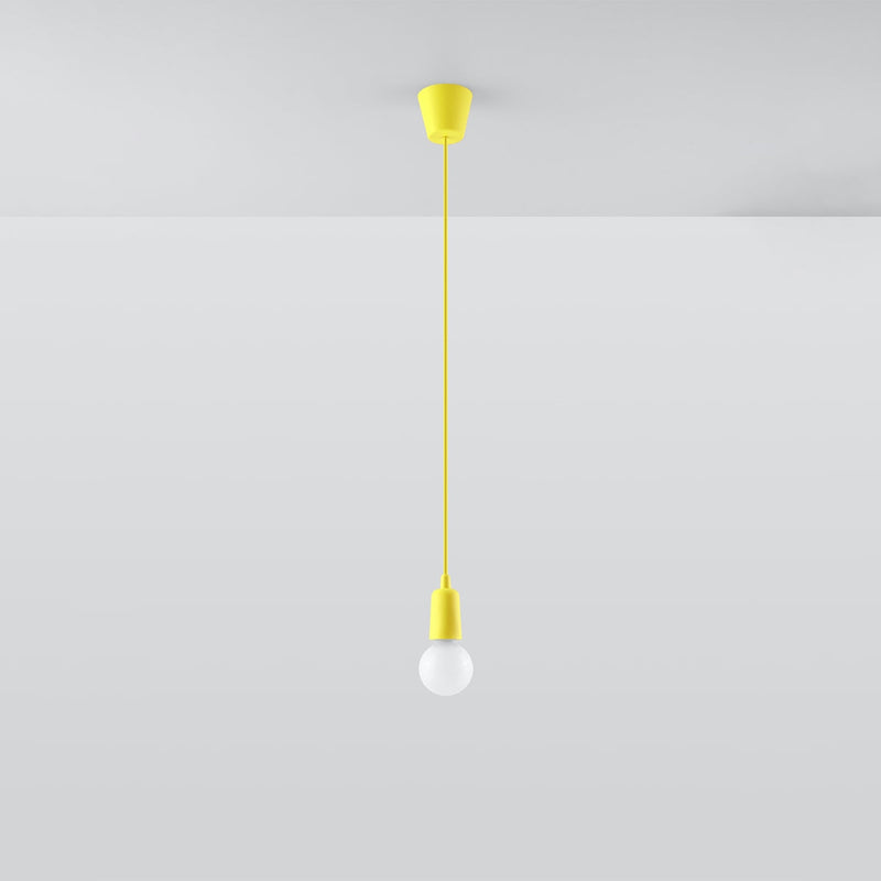Lampe pendante Ligne Pure 1 jaune