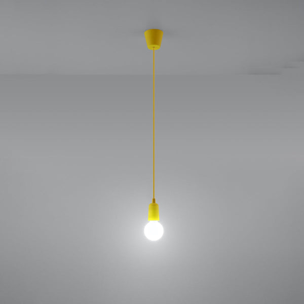 Lampe pendante Ligne Pure 1 jaune