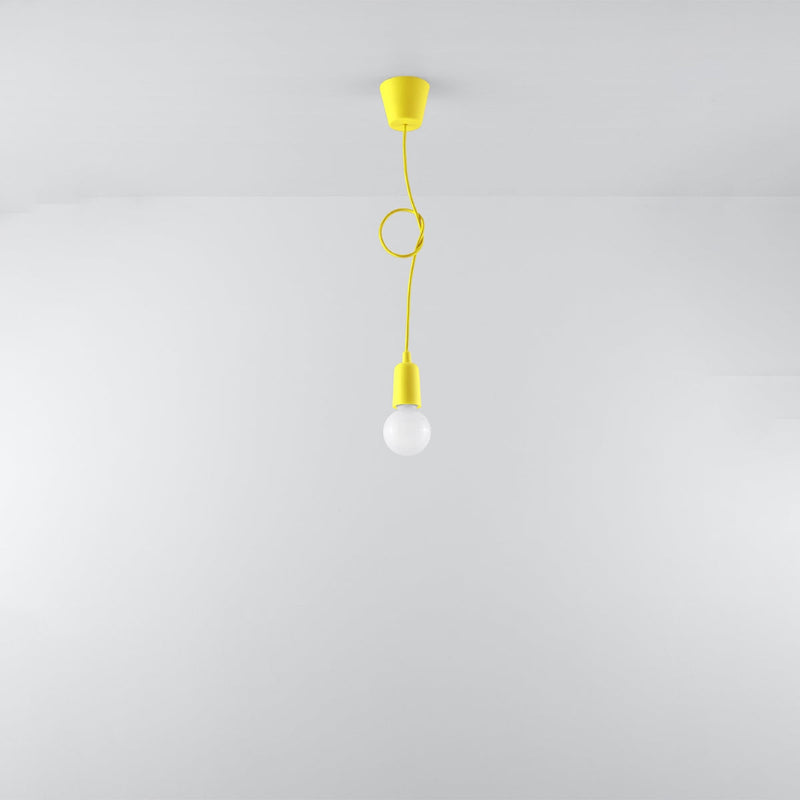 Lampe pendante Ligne Pure 1 jaune