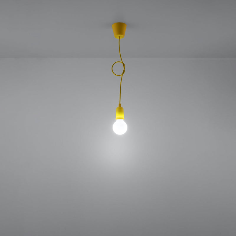 Lampe pendante Ligne Pure 1 jaune