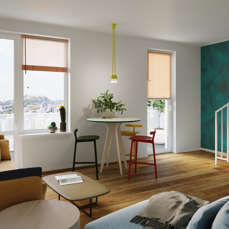 Lampe pendante Ligne Pure 3 jaune