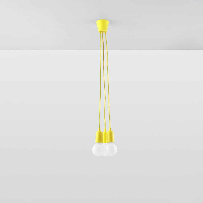 Lampe pendante Ligne Pure 3 jaune