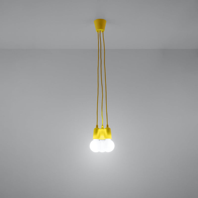 Lampe pendante Ligne Pure 3 jaune
