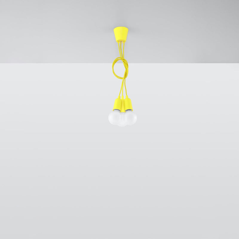 Lampe pendante Ligne Pure 3 jaune