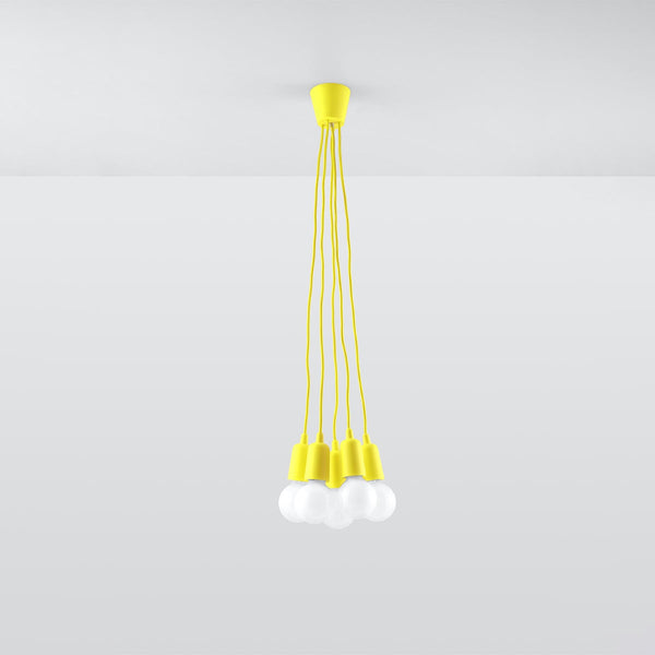 Lampe pendante Ligne Pure 5 jaune