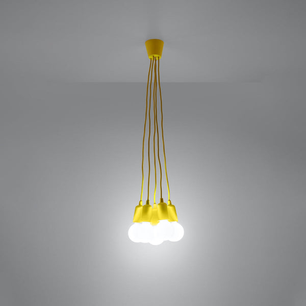 Lampe pendante Ligne Pure 5 jaune