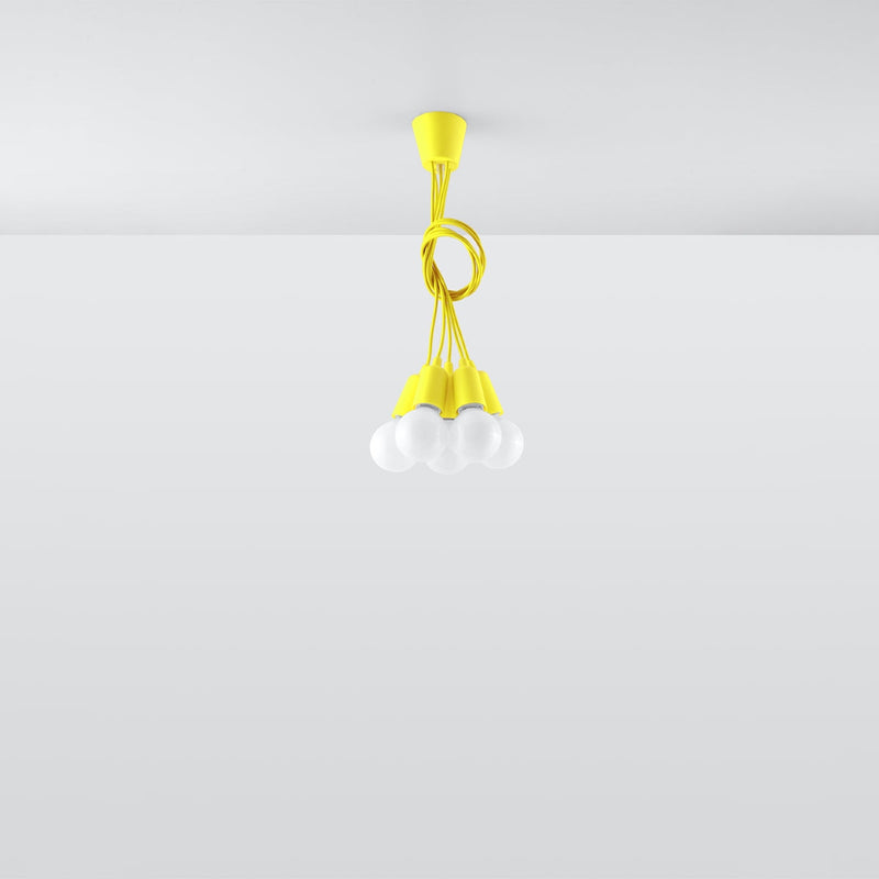 Lampe pendante Ligne Pure 5 jaune