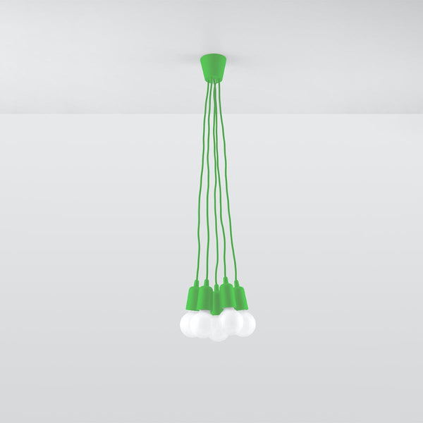 Lampe pendante Ligne Pure 5 verte