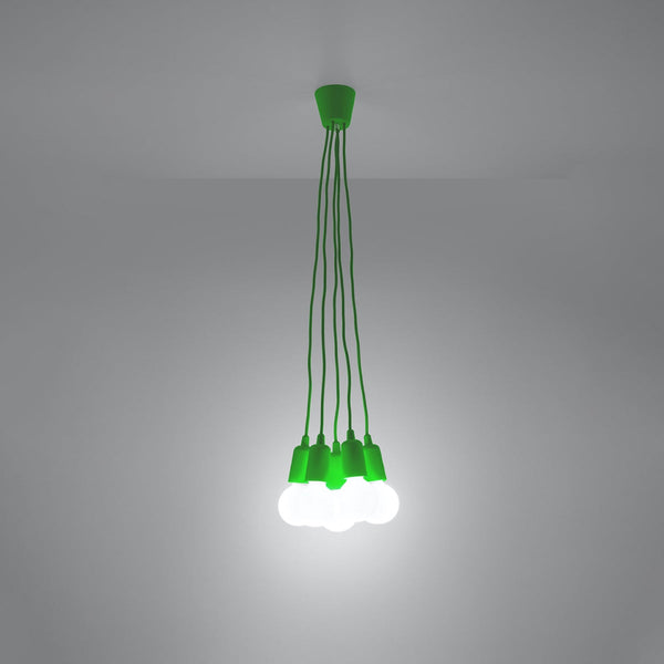 Lampe pendante Ligne Pure 5 verte