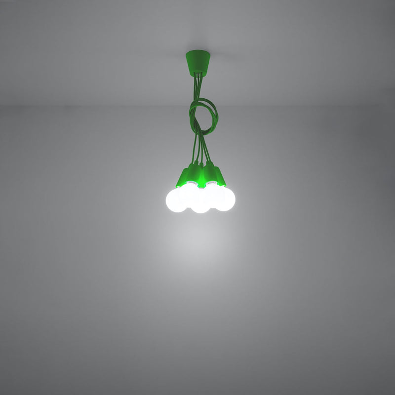 Lampe pendante Ligne Pure 5 verte